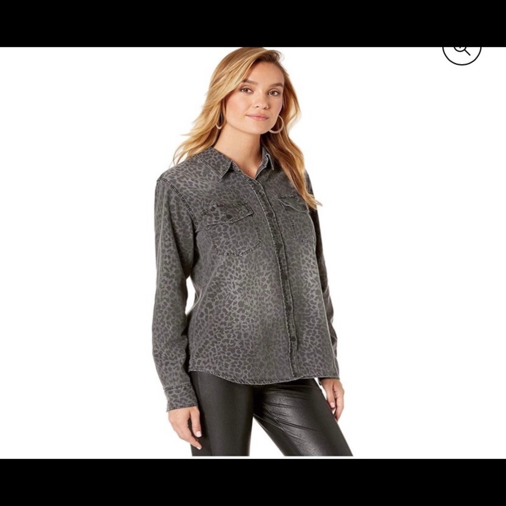 Sanctuary Denim Leopard Print Top